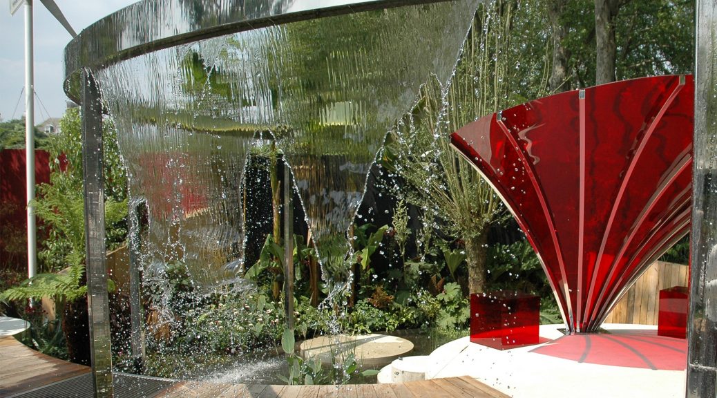 water feature ideas contemporary styles rain curtain